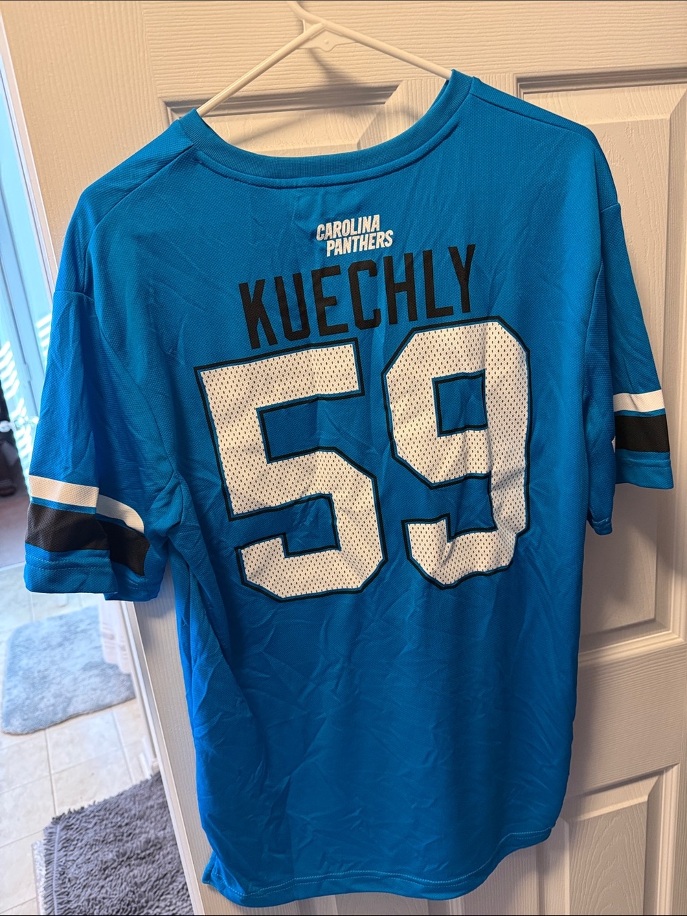Carolina Panthers #59 Blue Men’s Jersey Shirt - Picture 2 of 3